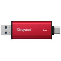 Kingston Dual Portable/1TB/SSD/Externí/Červená/5R