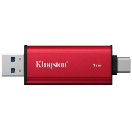 Kingston Dual Portable/1TB/SSD/Externí/Červená/5R