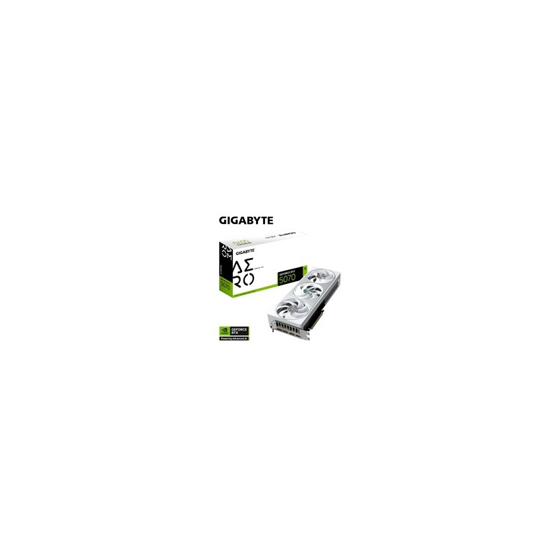GIGABYTE VGA NVIDIA GeForce RTX 5070 AERO OC 12G, 12G GDDR7, 3xDP, 1xHDMI