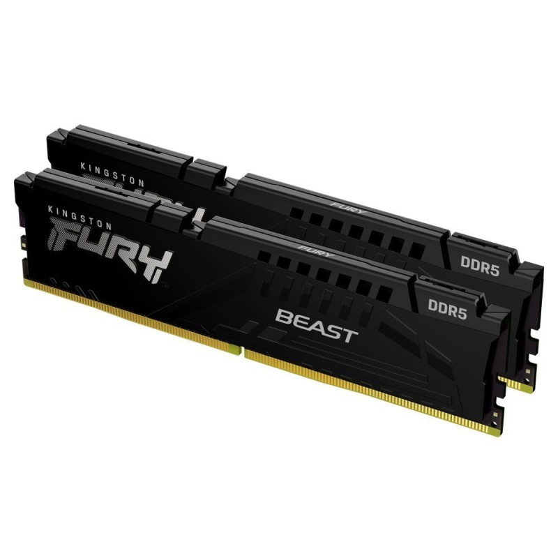 KINGSTON DIMM DDR5 64GB (Kit of 2) 5600MT/s CL40 FURY Beast Černá