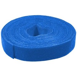 Vazací páska na suchý zip, 16 mm, 4 m, modrá
