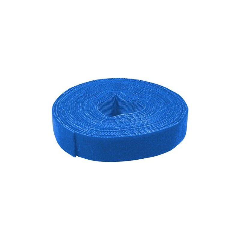 Vazací páska na suchý zip, 16 mm, 4 m, modrá