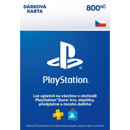 CZ - PlayStation Store el. peněženka - 800 Kč – herní kredit pro PlayStation (elektronická licence)
