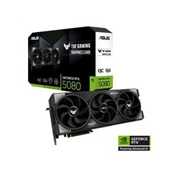 ASUS VGA NVIDIA GeForce RTX 5080 TUF GAMING 16GB OC, 16GB GDDR7, 3xDP, 2xHDMI