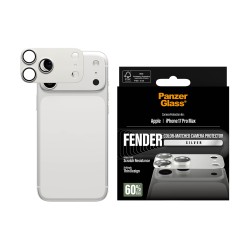 PanzerGlass FENDER - Chránic na objektiv pro mobilní telefon - stríbrná - pro Apple iPhone 17 Pro Max