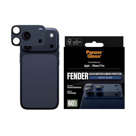 PanzerGlass FENDER - Chránic na objektiv pro mobilní telefon - tmave modrá - pro Apple iPhone 17 Pro