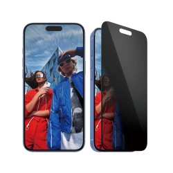 PanzerGlass - Ochrana obrazovky pro mobilní telefon - ultra široký tvar - sklo - s bezpečnostním filtrem - dvoucestné - barva