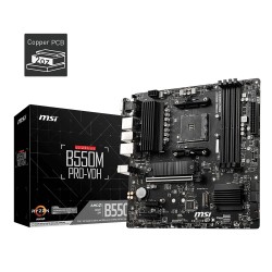 MSI MB Sc AM4 B550M PRO-VDH, AMD B550, 4xDDR4, 1xDP, 1xHDMI, 1xVGA, mATX