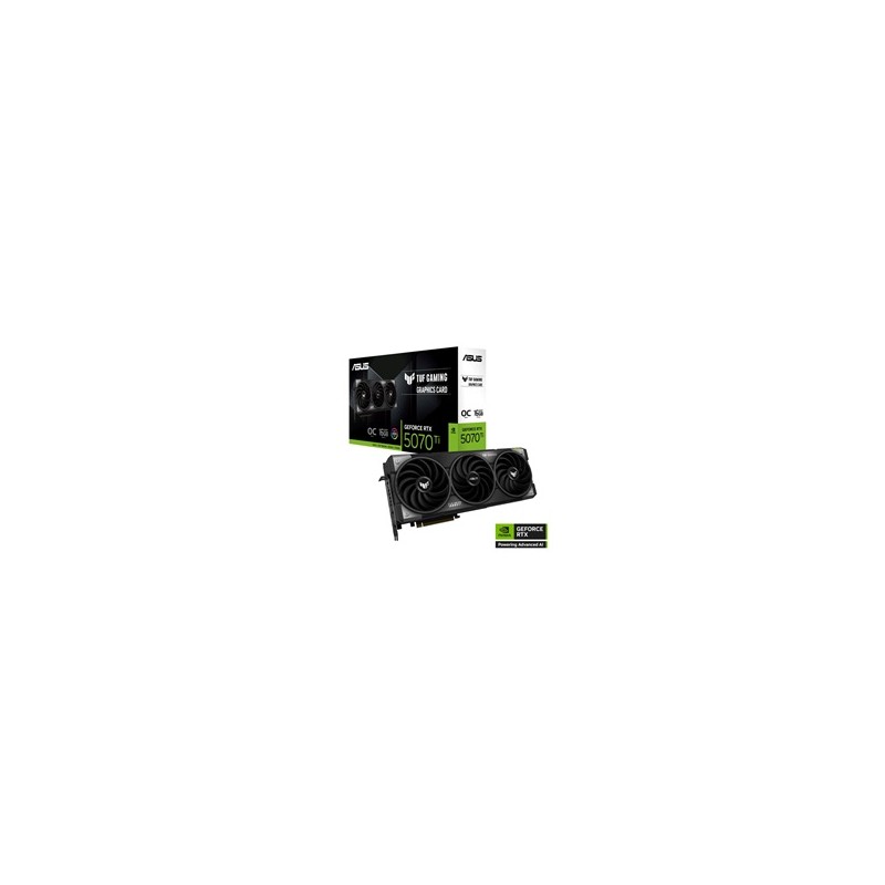 ASUS VGA NVIDIA GeForce RTX 5070 Ti TUF GAMING 16GB OC, 16GB GDDR7, 3xDP, 2xHDMI