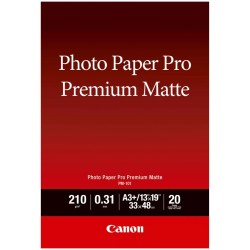 Canon Pro Premium PM-101 - Hladký matný - 310 micron - Super A3/B (330 x 483 mm) - 210 g/m? - 20 listy fotografický papír - pro