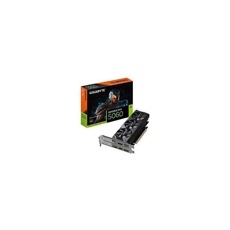 GIGABYTE VGA NVIDIA GeForce RTX 5060 Low Profile OC 8G, 8G GDDR7, 3xDP, 1xHDMI