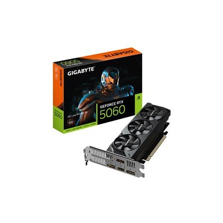 GIGABYTE VGA NVIDIA GeForce RTX 5060 Low Profile OC 8G, 8G GDDR7, 3xDP, 1xHDMI