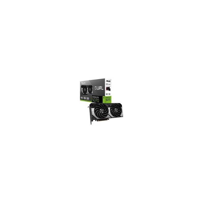 ASUS VGA NVIDIA GeForce RTX 5070 DUAL 12GB OC, 12GB GDDR7, 3xDP, 1xHDMI