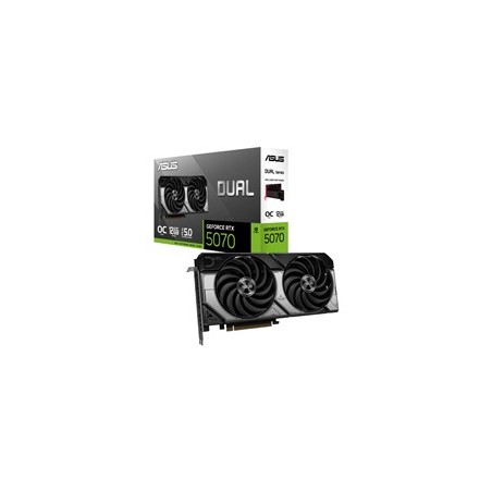 ASUS VGA NVIDIA GeForce RTX 5070 DUAL 12GB OC, 12GB GDDR7, 3xDP, 1xHDMI