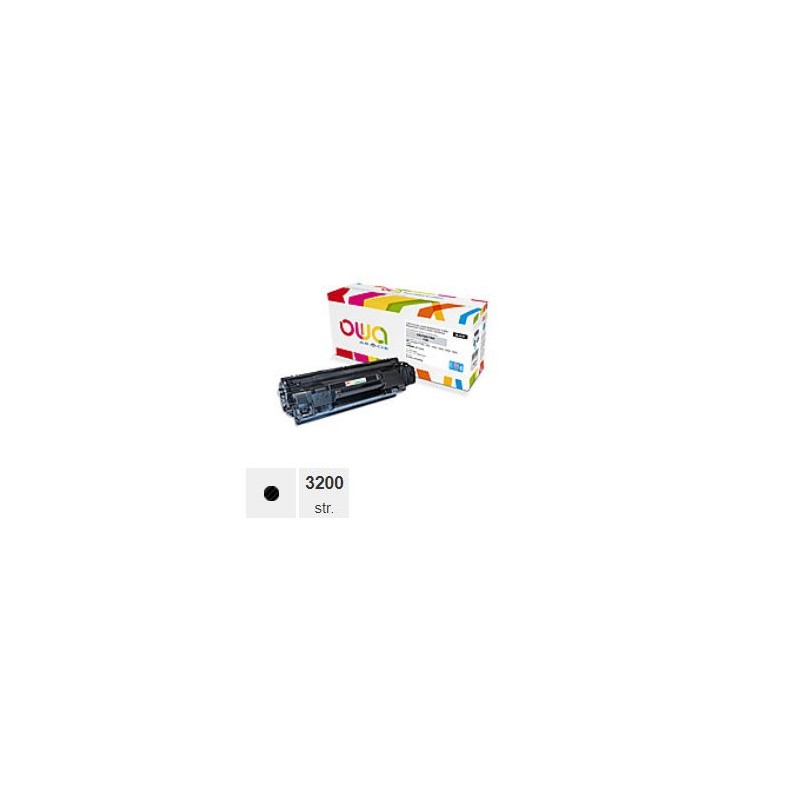 OWA Armor toner pro HP Laserjet P1566, 1601, 1602, 1603, 1604, 1605, 1606, 3200 Stran, CE278A JUMBO, černá/black