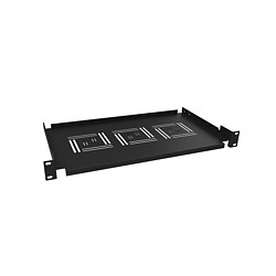 Police 19" 250mm ukládací plato BK úchyt vpředu
