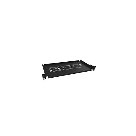 Police 19" 250mm ukládací plato BK úchyt vpředu