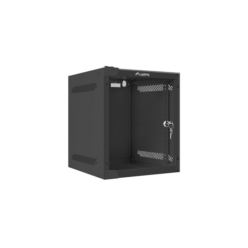 Nástěnný rack 10' 6U 280X310mm černý flat pack