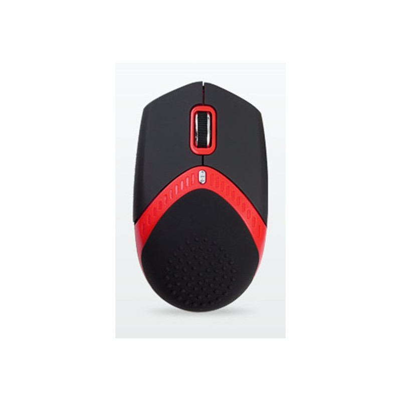 AMEI AM-M101R/Ergonomická/Optická/1 600 DPI/Drátová USB/Černá-červená
