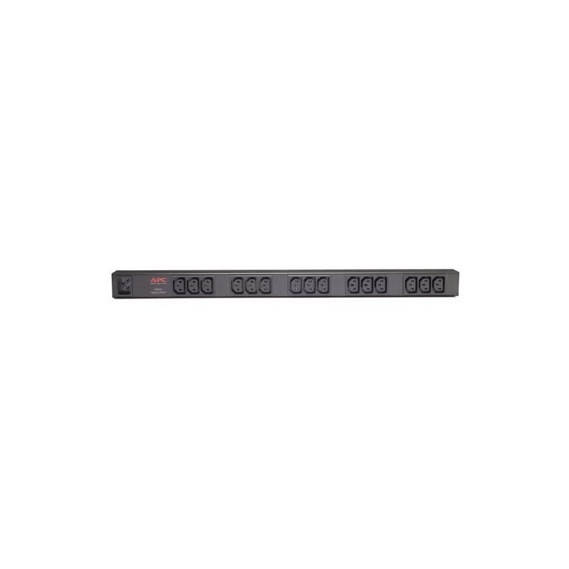APC Basic Rack PDU, ZeroU, 16A, 208/230V, (15)C13, IEC-320 C20 2.5m