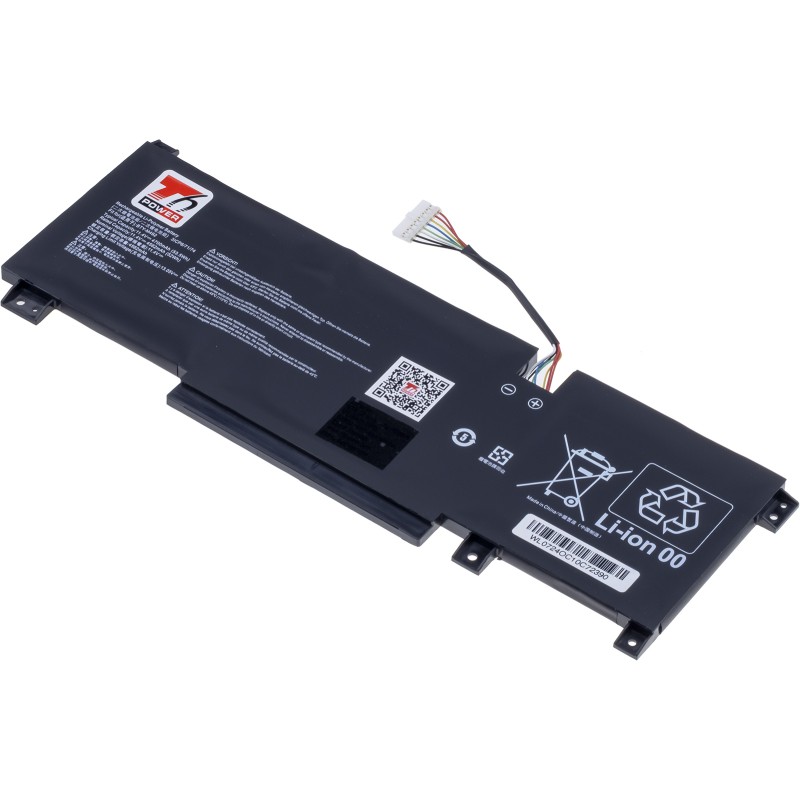 Baterie T6 Power pro MSI BTY-M492, 4700mAh, 53,5Wh, 3cell, Li-pol, white connector