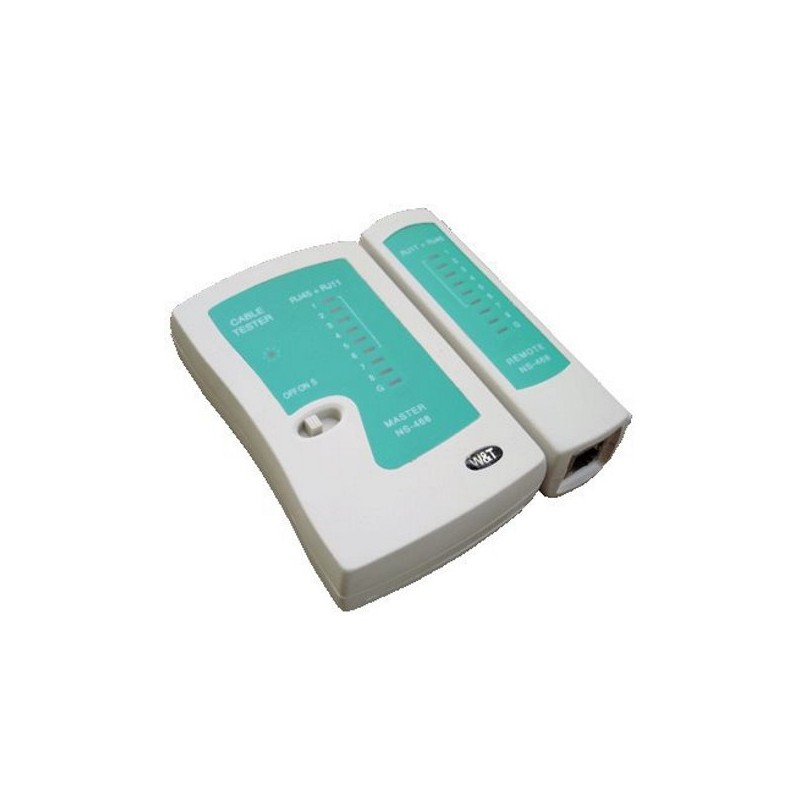 DATACOM Cable Tester LED RJ 45 / RJ 11 / RJ 12