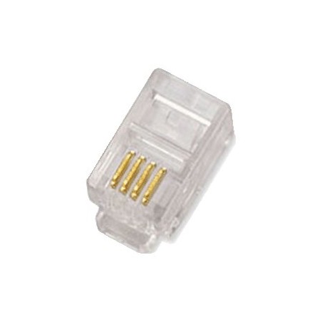 DATACOM Konektor RJ10 UTP lanko 4p4c bal.100ks