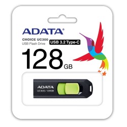 ADATA Flash Disk 128GB UC300, USB-C 3.2, černo-zelená