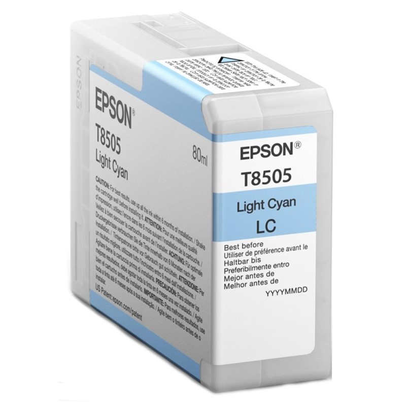 Epson Singlepack Photo Light Cyan T850500 UltraChrome HD ink 80ml
