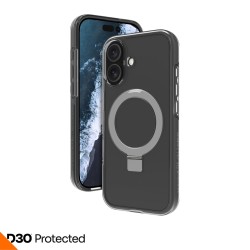 dbramante1928 Iceland Ultra - Zadní kryt pro mobilní telefon - stojan - kompatibilita s MagSafe - D3O, plast - průsvitná - pro