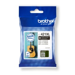 Brother LC421XLBK - Vysoká výtěžnost - černá - originální - inkoustová cartridge - pro Brother DCP-J1140DW, DCP-J1800DW