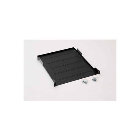 TRITON Police s perforací 19", 1U/450mm, nosnost 40kg, černá