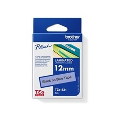 BROTHER TZE531 - kazeta TZ šířky 12mm, laminovaná TZE-531, modrá/černé písmo