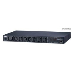 Aten PDU 16A, 8 zásuvek, měřené na PDU, spínané IP