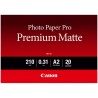 Canon PM-101 Photo Paper Premium Matte, PM-101, foto papír, matný, 8657B017, bílý, A2, 16.54x23.39", 210 g/m2, 20 ks