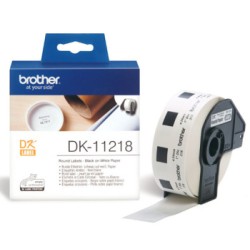 Brother papírové štítky 24mm, bílá, 1000 ks, DK11218, pro tiskárny řady QL