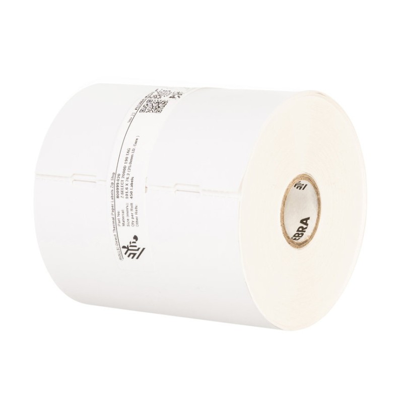 Tag, Paper, 57x35mm Direct Thermal, Z-Select 2000D 190 Tag, Coated, 25mm Core, Supplied with Hole