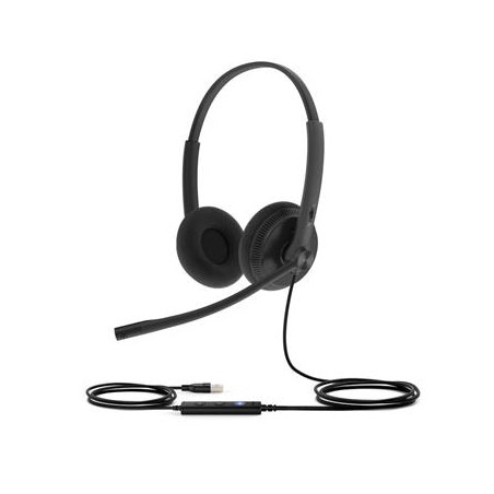 Yealink UH34 Lite Dual náhlavní souprava na obě uši s USB konektorem pro Teams