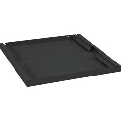 TRITON Police s perforací 19", 1U/750mm, nosnost 80kg, černá