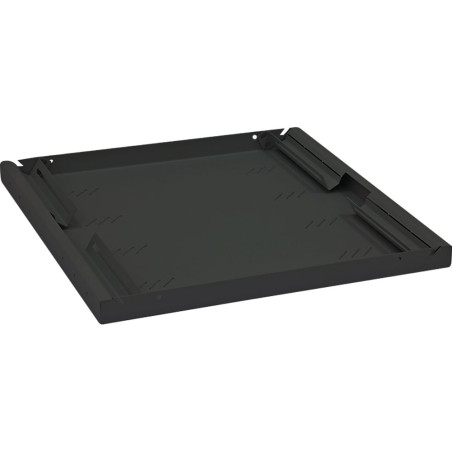 TRITON Police s perforací 19", 1U/750mm, nosnost 80kg, černá