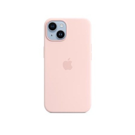 iPhone 14 Silicone Case with MagSafe - Chalk Pink