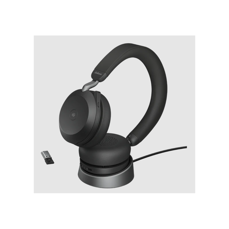 Jabra Evolve2 75/Stereo/ANC/USB/BT/Bezdrát/MS/Stand/Černá