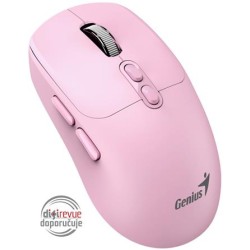 GENIUS myš NX-8080S BT/ duální Bluetooth + 2,4GHz/ 1600 dpi/ Copilot/ bezdrátová/ tichá/ růžová