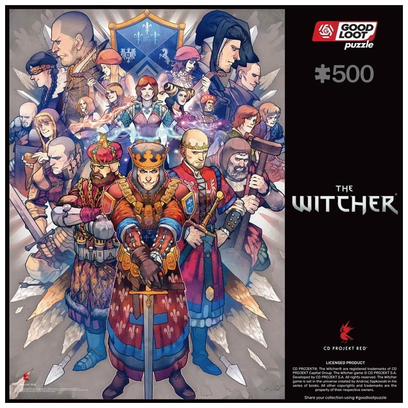 GOODLOOT GLO Gaming Puzzle: The Witcher Northern Realms