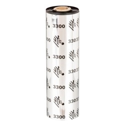 Wax/Resin Ribbon, 84mmx74m (3.31inx242ft), 3300 Standard, 12mm (0.5in) core, 12/box