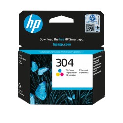 HP 304 Tri-color Ink Cartridge (100 pages)