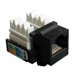 DATACOM Keystone cat5E black UTP