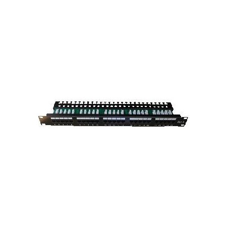 DATACOM Patch panel ISDN 25p.1U Integrovaný BLACK, 19"
