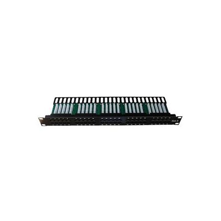 DATACOM Patch panel ISDN 50p.1U Integrovaný BLACK, 19"
