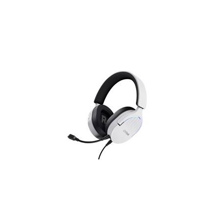 TRUST Herní sluchátka GXT 490W FAYZO, USB, bílá
